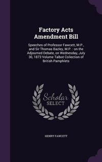 Produktbild: Factory Acts Amendment Bill