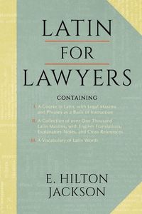 Produktbild: Latin for Lawyers. Containing