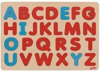 Goki 57453 - Alphabet-Puzzle nach Art Montessori, französisch, 26 Teile 