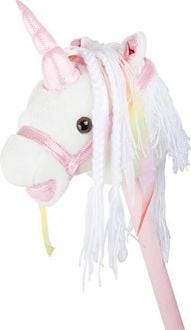 Produktbild: Small foot 10279 - Steckenpferd Wei&szlig;es Einhorn, mit Ger&auml;usch-Funktion, wei&szlig;/rosa, L&auml;nge: 90cm