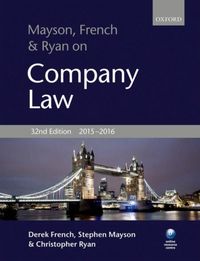Produktbild: French, D: Mayson, French & Ryan on Company Law