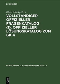 Produktbild: Vollst&auml;ndiger Offizieller Fragenkatalog (1). Offizieller L&ouml;sungskatalog zum GK 4