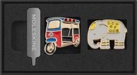 Produktbild Moleskine Country Pins Thailand (2er-Set), Tuk-Tuk+ Elefant
