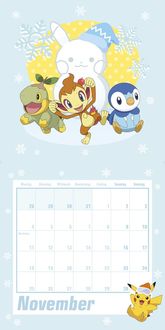 'Pokémon: Kalender 2024' - 'Wandkalender'