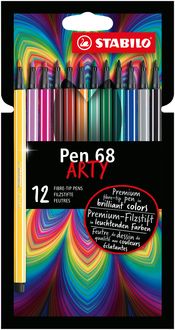 Bild vom Artikel Premium-Filzstift - STABILO Pen 68 - ARTY - 12er Pack mit Hängelasche - mit 12 verschiedenen Farben vom Autor 