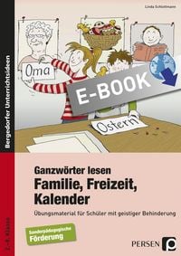Produktbild: Ganzw&ouml;rter lesen: Familie, Freizeit, Kalender