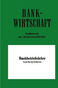 Produktbild: Bankbetriebslehre