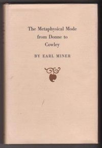 Produktbild: Miner, E: Metaphysical Mode from Donne to Cawley