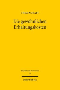 Produktbild: Die gew&ouml;hnlichen Erhaltungskosten