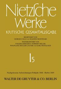 Produktbild: Nachgelassene Aufzeichnungen. Fr&uuml;hjahr 1868 - Herbst 1869