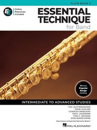 Produktbild: Essential Elements for Band - Flute Book 3 with Eei Online Resources Flute Method Songbook and Sheet Music for School Band Students and Teachers Intermediate to Advanced Studies