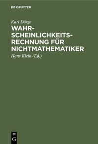 Produktbild: Wahrscheinlichkeitsrechnung f&uuml;r Nichtmathematiker