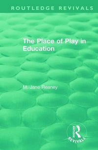 Produktbild: The Place of Play in Education