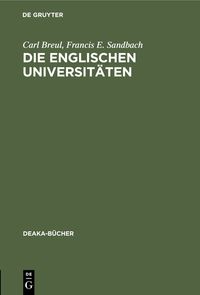 Produktbild: Die englischen Universit&auml;ten