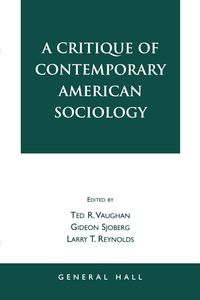 Produktbild: Critique of Contemporary American Sociology
