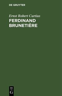 Produktbild: Ferdinand Bruneti&egrave;re