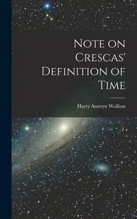 Produktbild: Note on Crescas' Definition of Time