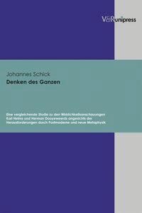 Produktbild: Denken des Ganzen