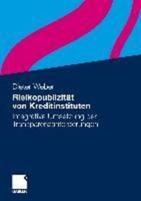 Produktbild: Risikopublizit&auml;t von Kreditinstituten