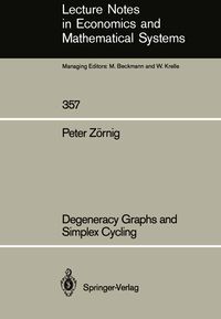 Produktbild: Degeneracy Graphs and Simplex Cycling