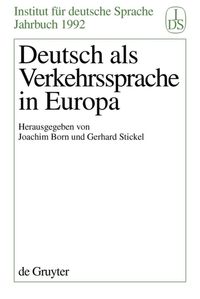 Produktbild: Deutsch als Verkehrssprache in Europa