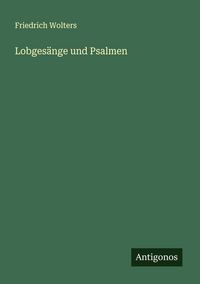 Produktbild: Lobges&auml;nge und Psalmen