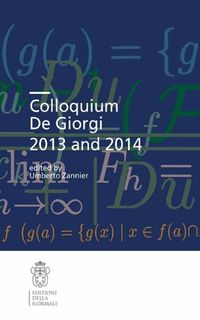 Produktbild: Colloquium De Giorgi 2013 and 2014