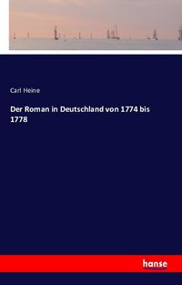 Produktbild: Der Roman in Deutschland von 1774 bis 1778