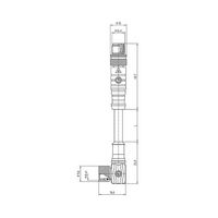 Produktbild: Lutronic 1063 Sensor-/Aktor-Anschlussleitung M8 5.00m Polzahl Sensoren: 4 1St.