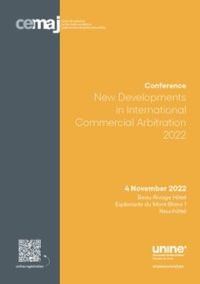 Produktbild: New Developments in International Commercial Arbitration 2022