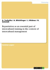Produktbild: Repatriation as an essential part of intercultural training in the context of intercultural management
