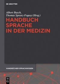 Produktbild: Handbuch Sprache in der Medizin
