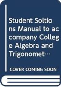 Produktbild: McCallum, W: Student Soltions Manual to accompany College Al