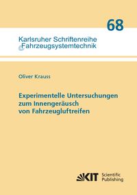 Produktbild: Experimentelle Untersuchungen zum Innenger&auml;usch von Fahrzeugluftreifen