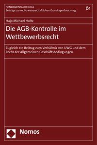 Produktbild: Die AGB-Kontrolle im Wettbewerbsrecht