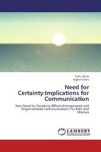 Produktbild: Aftab, R: Need for Certainty:Implications for Communication