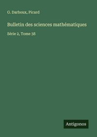 Produktbild: Bulletin des sciences math&eacute;matiques