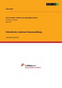 Produktbild: Stilmittel der modernen Romanerz&auml;hlung