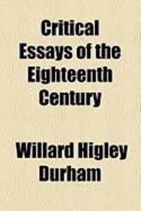 Produktbild: Critical Essays of the Eighteenth Century