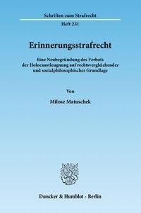 Produktbild: Erinnerungsstrafrecht.