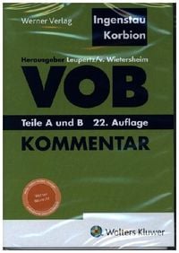 Produktbild: VOB, Teile A und B, Kommentar,CD-ROM