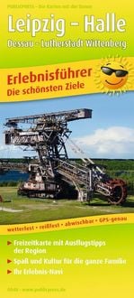Produktbild: Publicpress Erlebnisf&uuml;hrer Leipzig, Halle, Dessau &ndash; Lutherstadt Wittenberg 1:170.000