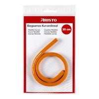Produktbild: ARISTO Biegsames Kurvenlineal 30 cm orange, Bleikern, Tuschekante