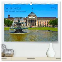 Produktbild: Wiesbaden Die Kurstadt im Rheingau (hochwertiger Premium Wandkalender 2026 DIN A2 quer), Kunstdruck in Hochglanz