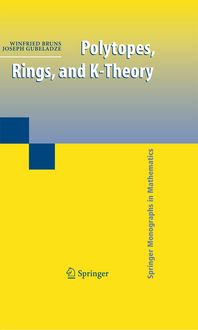 Produktbild: Polytopes, Rings, and K-Theory