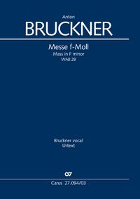 Produktbild: Messe in f-Moll (Klavierauszug)