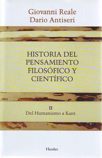 Produktbild: Historia del pensamiento filos&oacute;fico y cient&iacute;fico. Tomo II . Del Humanismo a Kant