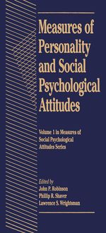 Produktbild: Measures of Personality and Social Psychological Attitudes