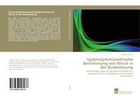 Produktbild: Spektralphotometrische Bestimmung von Nitrat in der Bodenl&ouml;sung