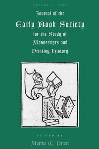 Produktbild: Journal of the Early Book Society